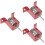3Pz Isolatori Sospensione Molla Rosso 7