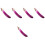 5Pz Decorative in PVC Viola Realistiche Per Vetrine E Eventi 6