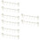 8Pcs White Plastic Cabinet Door Towel Hooks Organizer 5