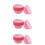 300Pz Cupcake Wrappers Rosso Stile Ecologico Per Anniversari E Party 7