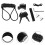 3Set Blocco Sicurezza Casco Scooter Nero Accessorio Manubrio 7