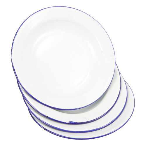 12Pz Piatti Smaltati Resistenti Per Frutta E Dessert 1