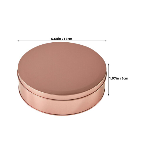 2 Stuks Tin Biscuitdozen 6,5 Inch Voor Snacks En Chocolade 2