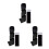3Set Stopper Sottosofà Nero in Nylon Filler Antidispersione Giocattoli 7