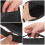 2Pz Borsa Porta Cosmetici Nera Multiuso Con Design Pieghevole E Gancio 7