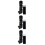 3Set Stopper Sottosofà Nero in Nylon Filler Antidispersione Giocattoli 5