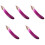 5Pz Decorative in PVC Viola Realistiche Per Vetrine E Eventi 5