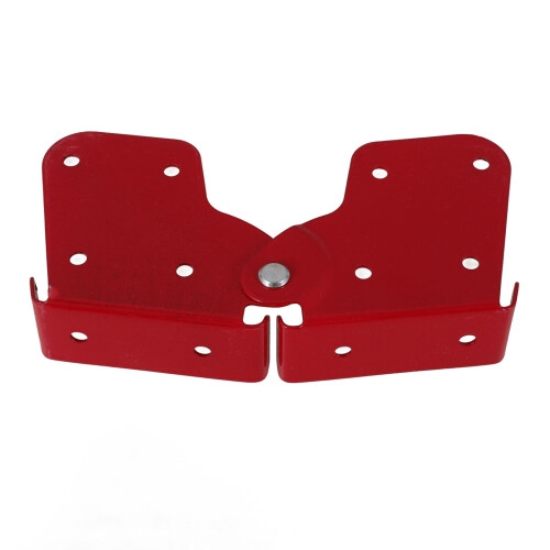 2Pz Cerniera Metallo Step, Parti Rosso Per Porta 1