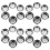 150Pz Acciaio Inox Argento Per Hobby E Pittura 3