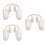 3Pz Nose Up Clip Bianco Per Donne E Naso Resistente 7