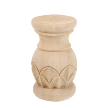 Unfinished Natural Wood Finial - Bedposten En Hekkappen Topper