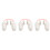 3Pz Nose Up Clip Bianco Per Donne E Naso Resistente 4