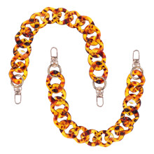 10Szt Vintage Łańcuch Do Torebki Akryl Leopard Dopasowany