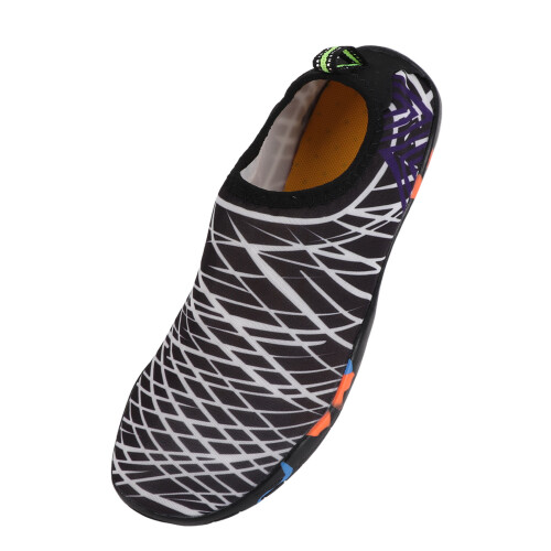 Breathable Quick Dry Water Socks Black White Size 40 for Versatile Use