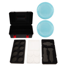 1Set Spinning Top Organizer Met Inzetstukken En Draagbare Opberghouder