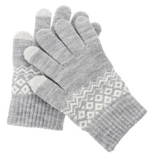 4Pares Luvas De Acrílico Quentes Windproof Para Uso Inverno