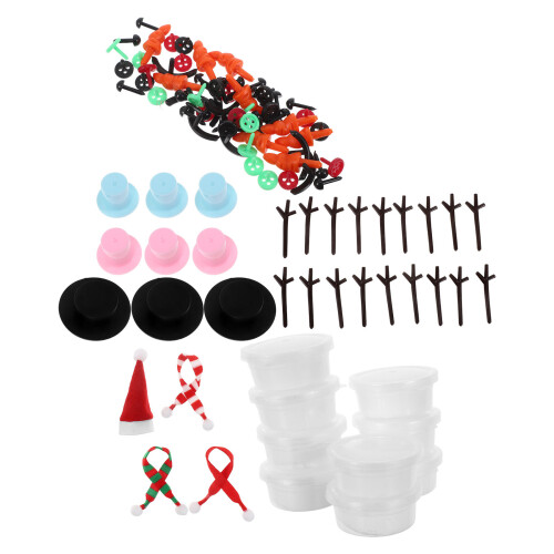 2Conjuntos Kit DIY De Massinha Para De Neve Com Acessórios 2