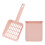 2Conjuntos Kit Scooper E Suporte Para De Pet Cor Rosa ABS 1