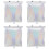 4Conjuntos Prateadas Telescópicas De PVC Para Privacidade 4