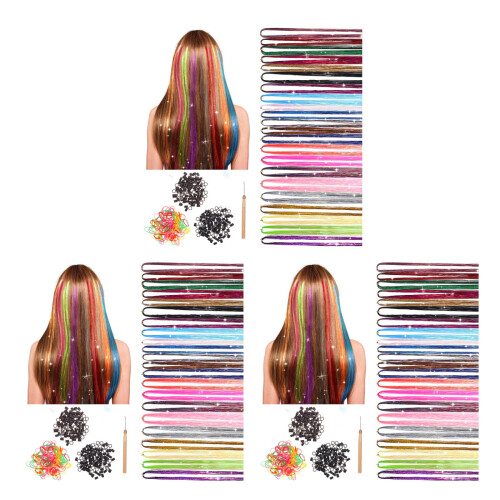 3Conjuntos De Coloridos Com Acessórios Para Tranças Pet 1