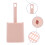 2Conjuntos Kit Scooper E Suporte Para De Pet Cor Rosa ABS 8