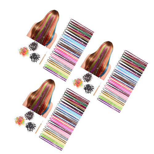 3Conjuntos De Coloridos Com Acessórios Para Tranças Pet 2