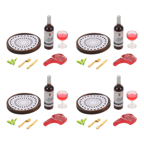 16Conjuntos Miniaturas De Comida Para Casa De Bonecas Multi 1