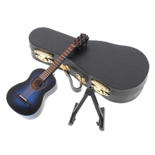 4Conjuntos Mini Guitarra De Azul, Decorativo Único