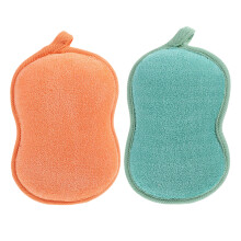 2Pcs Esponjas De Banho Macias Para Crianças, Formato Desenho Animado