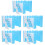 5Conjuntos Casa De Hamster PVC Azul Durável E 8