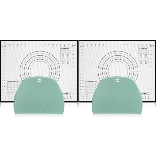 2Conjuntos Kit De Utensílios Para Massa Silicone E Raspador 1