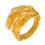 Trendy getextureerde ringen Versiering Verstelbare-goud 1