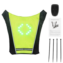Reflective Vest for Night Activities, High Visibility Safety Gear Glowing LED Indicator Wireless Remote Control for Jogging, Cycling, and Dog Walking