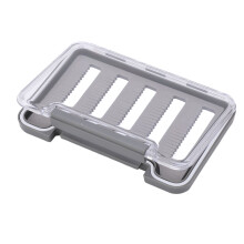 Impact Resistant Fly Fishing Box With Replaceable Foam Inner Layer Transparent Cover Slim Design Water Resistant Pocket Sized Magnetic Convenience