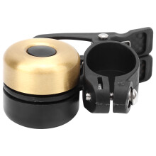 Campanello da manubrio per monopattino elettrico, elegante e attraente clacson in lega di rame con gancio pieghevole per manubri con diametro di