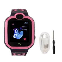 Smartwatch für Kinder mit Sprachfunktion, Gegensprechfunktion, Kamera, Lernspielen, Touchscreen, GPS-Ortung, SOS-Notruf, Taschenrechner und vielem