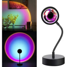 Sunset Lamp Projector, Enchanting LED Lights, Smart Control Via APP & Remote, 16 Enthralling Colors, 360 Degree Rotational, Rainbow Effects Night