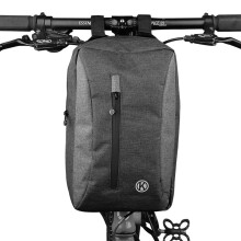 Bolsa para quadro de bicicleta com design elegante, resistente à água com detalhes refletivos, perfil fino para mínima resistência ao vento,
