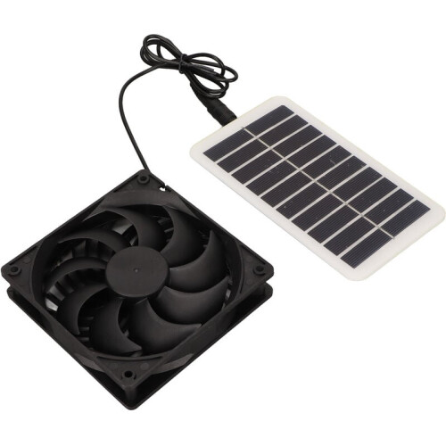 Ventilation Fan for Solar Powered Systems, Energy Saving Solar Exhaust Fan with Efficient Sunlight Conversion Technology, Portable Air Extractor for