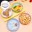 Serving Dish Featuring Wheat Straw PP Material, Large Capacity Deep Round Plate for Kitchen Dining, Pretty Design with Smooth Surfaces, Easy Carrying 3