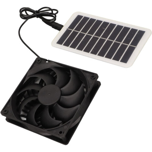 Ventilation Fan for Solar Powered Systems, Energy Saving Solar Exhaust Fan with Efficient Sunlight Conversion Technology, Portable Air Extractor for 2