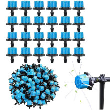 Sistema de irrigação por gotejamento com microaspersão, desempenho anti-entupimento, gotejadores para irrigação de jardim para tubos de 1/4 de