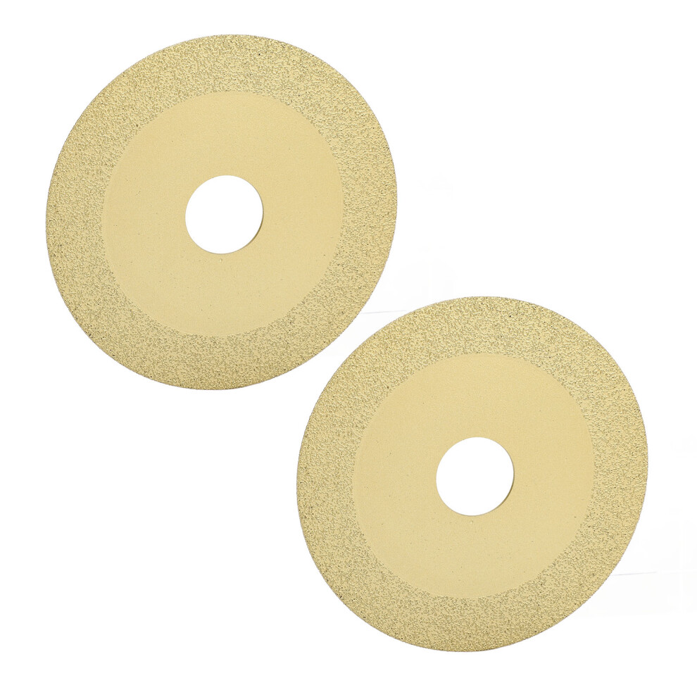 Precision Diamond Glass Blades 2 Pcs 100Mm Od 22Mm Inner Diameter 1Mm Thick 7901370917550