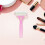 3Sets Rückencreme Roller Mit Langem , Faltbar, Pink, ABS Material 11