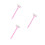 3Sets Rückencreme Roller Mit Langem , Faltbar, Pink, ABS Material 8