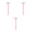 3Sets Rückencreme Roller Mit Langem , Faltbar, Pink, ABS Material 10