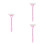 3Sets Rückencreme Roller Mit Langem , Faltbar, Pink, ABS Material 7