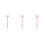3Sets Rückencreme Roller Mit Langem , Faltbar, Pink, ABS Material 5