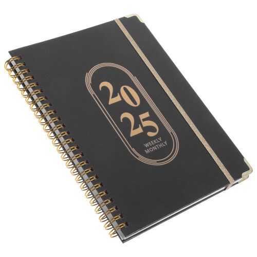 3Stk Spiralplaner Schwarz Wochen Monatskalender Büro 2
