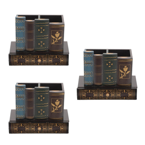 3Stk Multifunktionaler Schreibtisch Pen Holder Mit Multi-Fächern 2